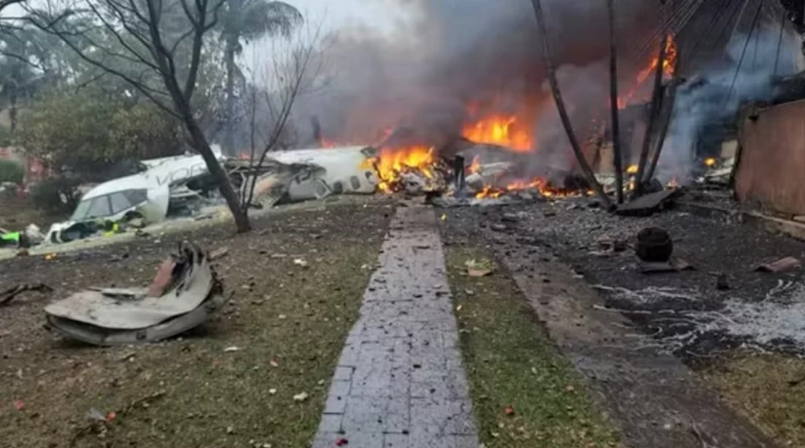 Dono de terreno onde avião da VoePass caiu faz forte descrição da cena durante e após a tragédia