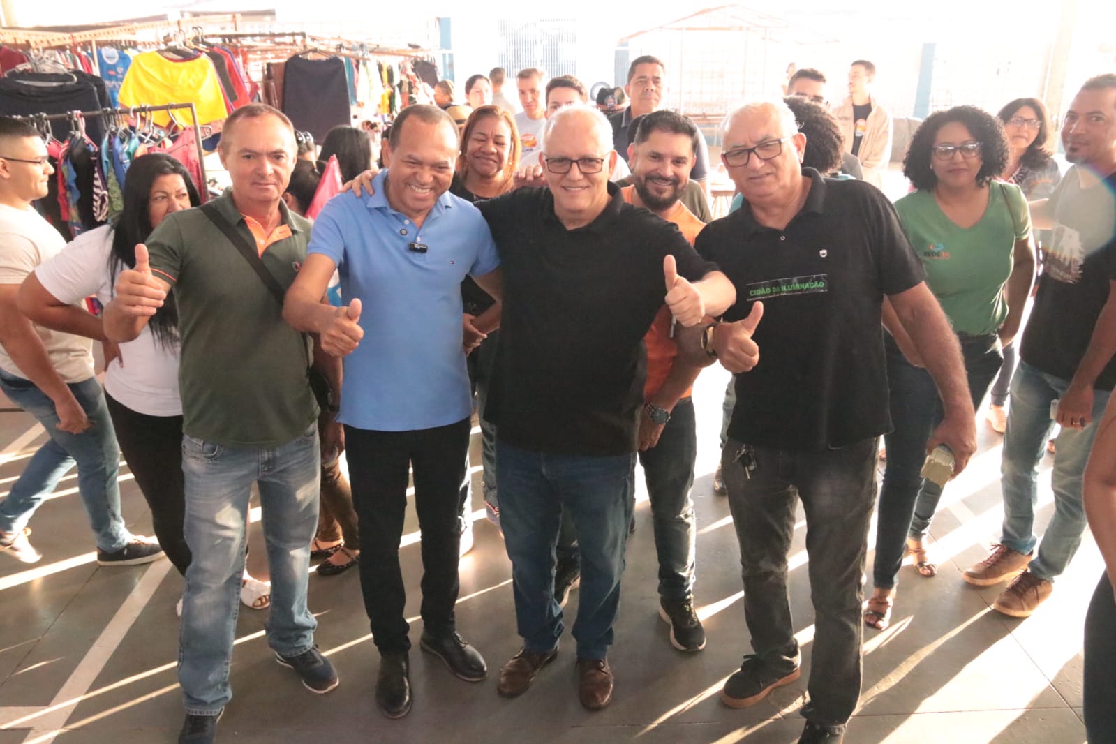 Paulo José e Zé do Pátio começam campanha pela Feira da Vila Operária
