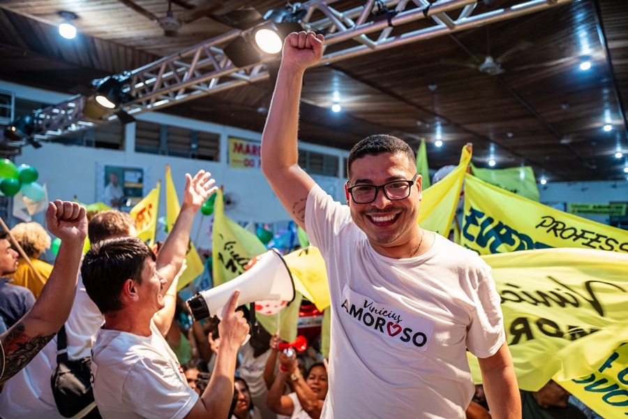 OFICIAL | Vinicius Amoroso comemora deferimento de candidatura: ‘Agora vamos pra cima’
