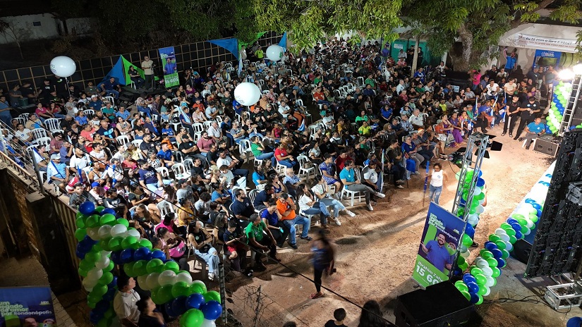 Com centenas de pessoas e muita emoção, Ibrahim Zaher lançou sua campanha oficialmente para vereador 
