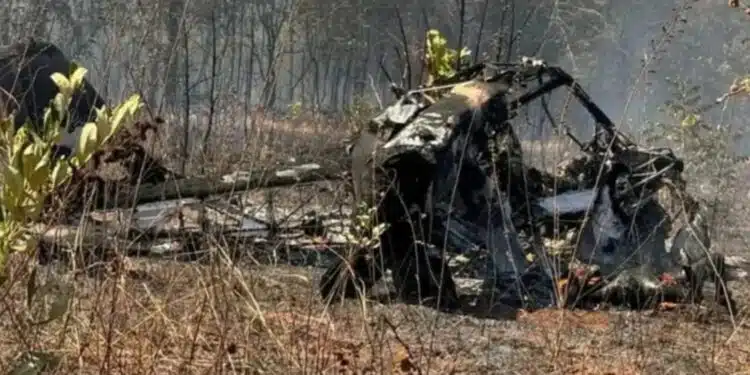 Duas pessoas morrem após avião de pequeno porte cair e explodir no Mato Grosso do Sul