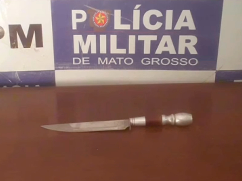 Homem agride companheira com faca após ela negar relação sexual em Rondonópolis