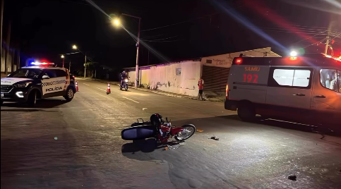 Motorista foge após colisão com moto em Rondonópolis; motociclista fica gravemente ferida