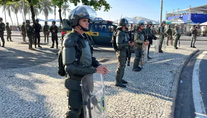 Segurança de Joe Biden no Rio de Janeiro