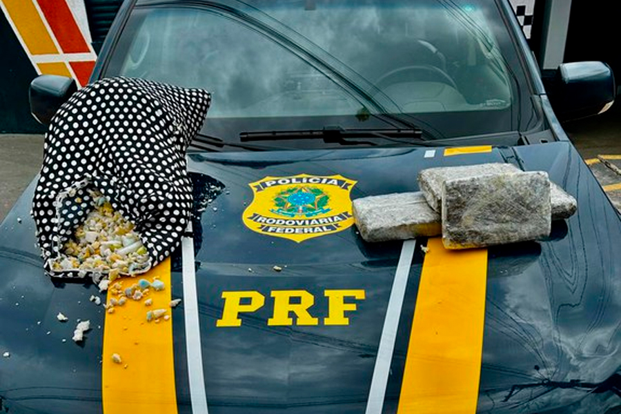 Barra do Garça | Passageira é flagrada com 3,5 kg de drogas na BR-070