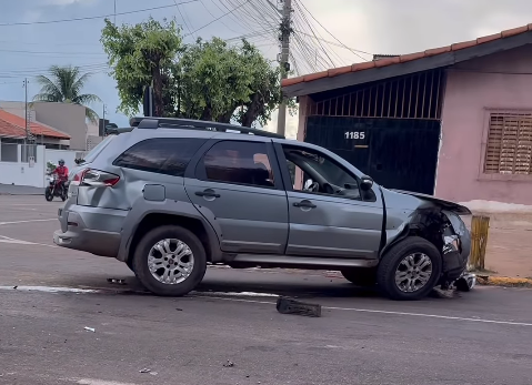 Colisão entre veículos deixa duas pessoas feridas em Rondonópolis