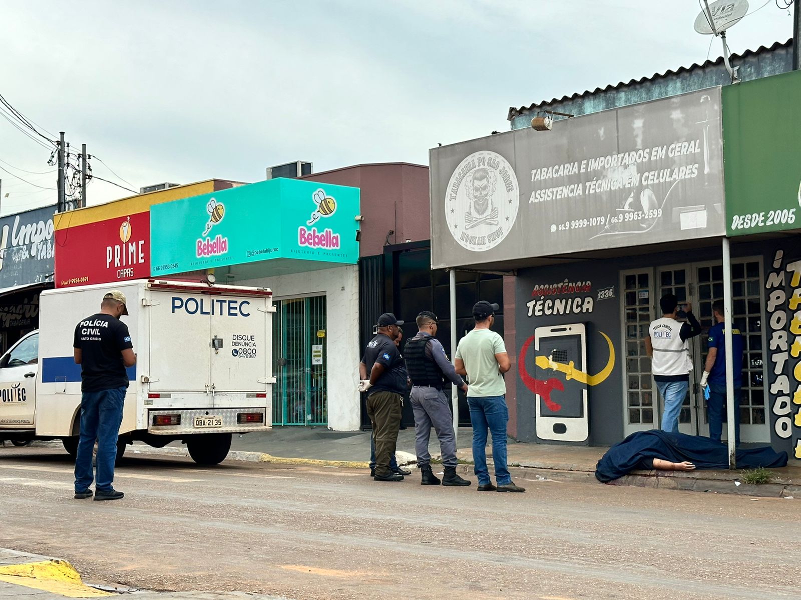 Dono de tabacaria é morto a tiros em Rondonópolis na frente da família